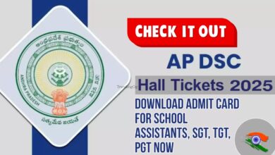 AP DSC Hall Tickets Released